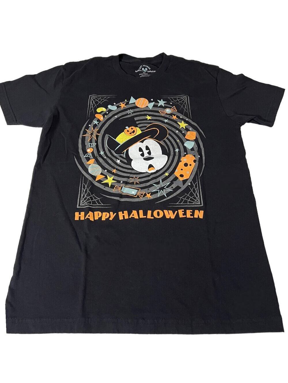 Disney Cast Member 2020 Halloween Mickey Mouse Graphic Tee Black Exclusive Shirt